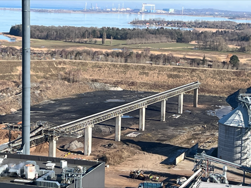 Tom plads, hvor kullet tidligere lå